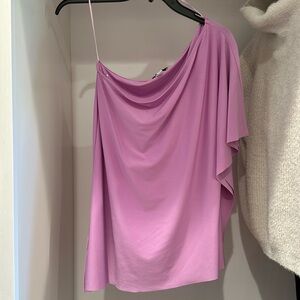 Halston One Shoulder Top